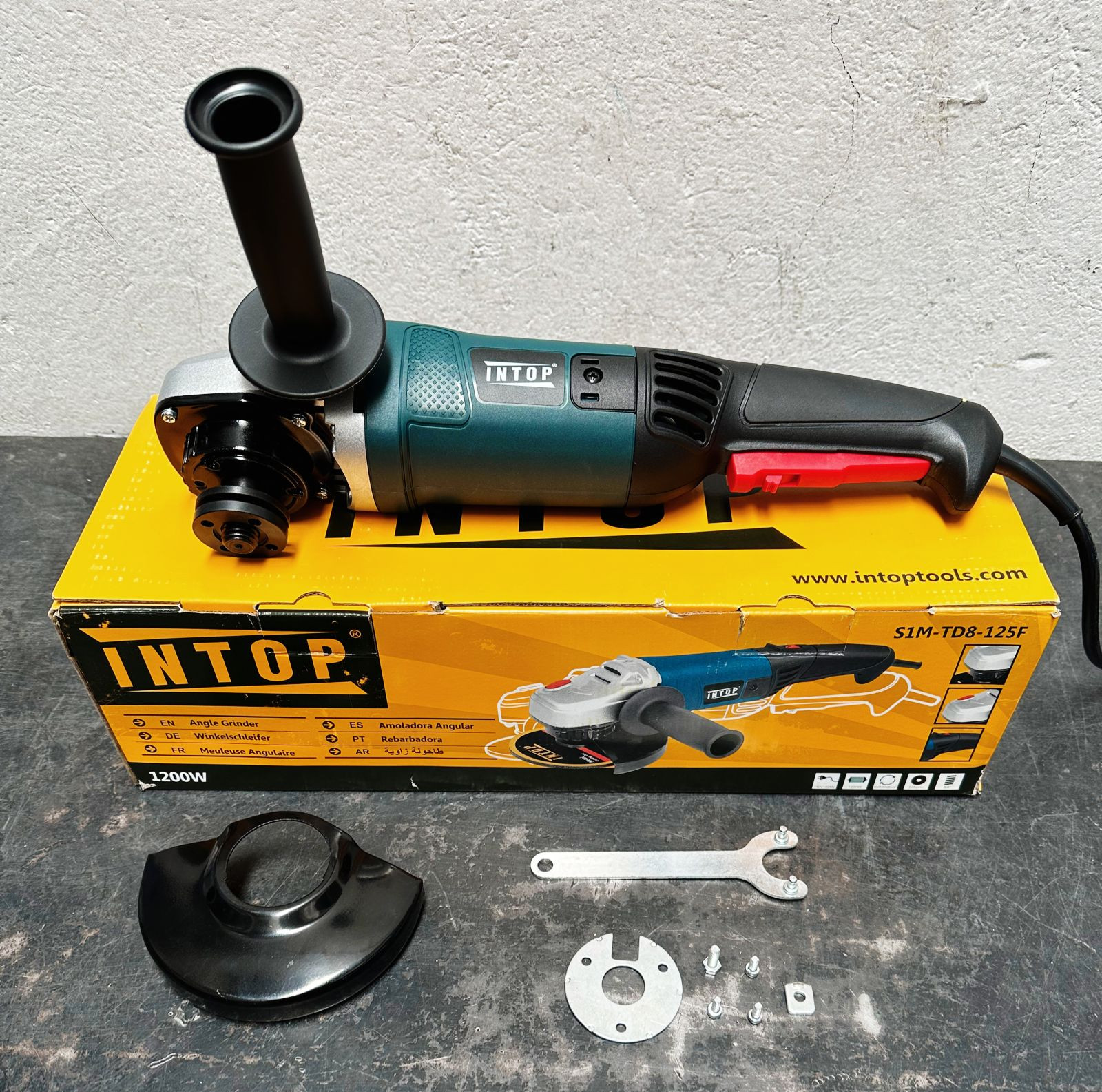 Miniatura 3 de Pulidora Intop 4" 1200W Mango Largo-TP